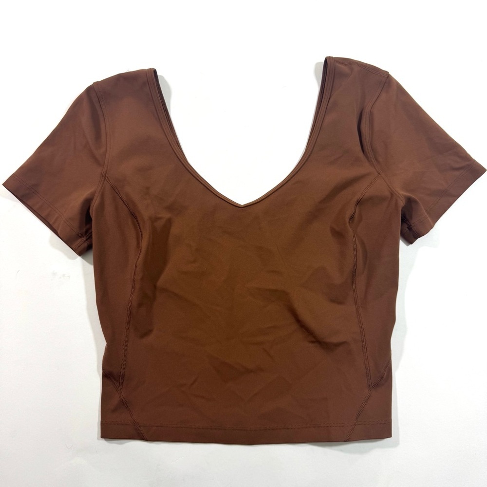 Lululemon Align Tee Shirt Brown No Tags Approx Size 6